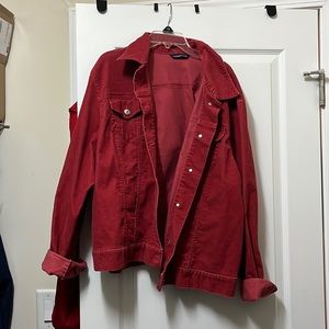 red corduroy jacket lands end